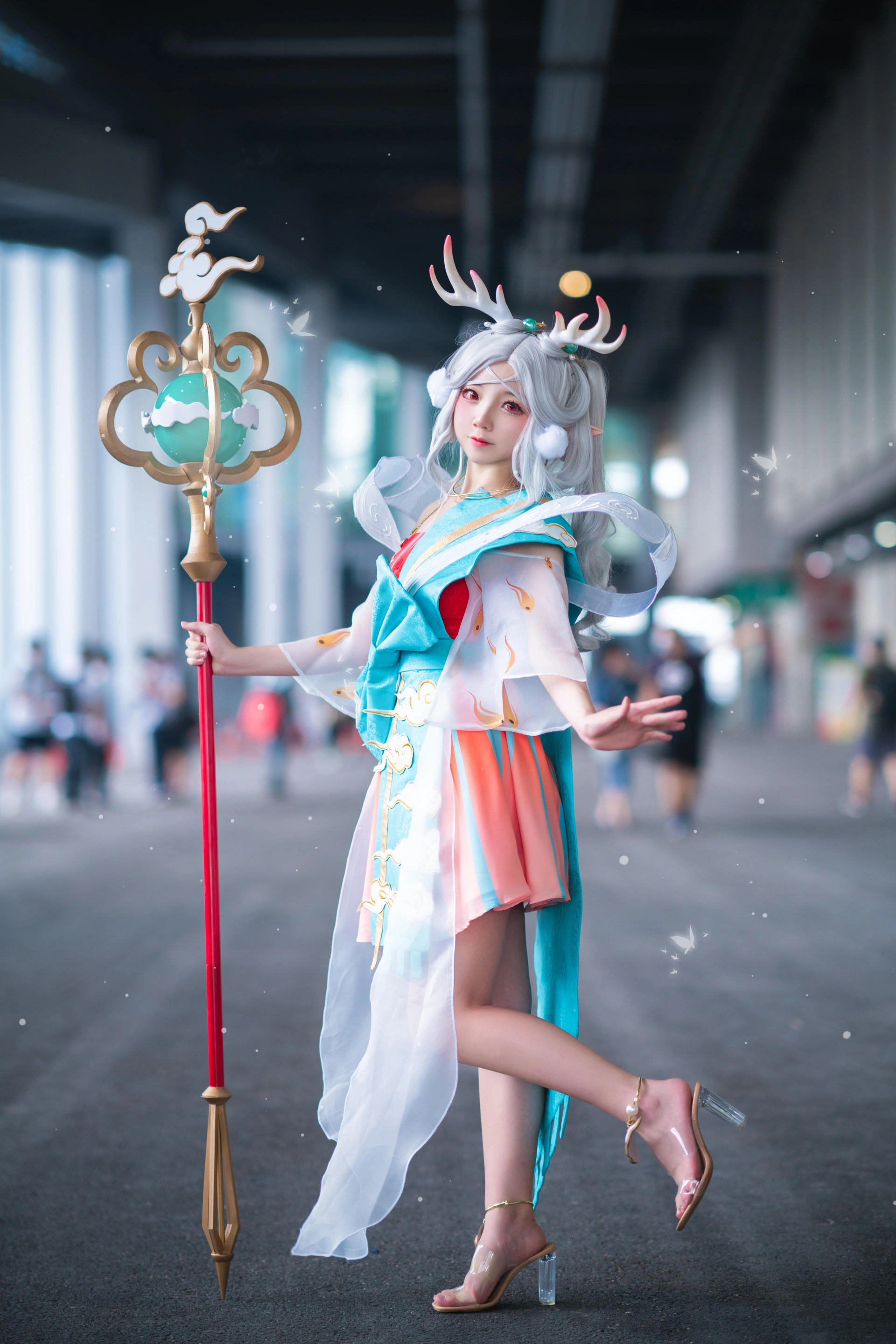 楚楚子w - NO.55 COS-王者荣耀瑶遇见神鹿王者荣羅 COS CP26 2